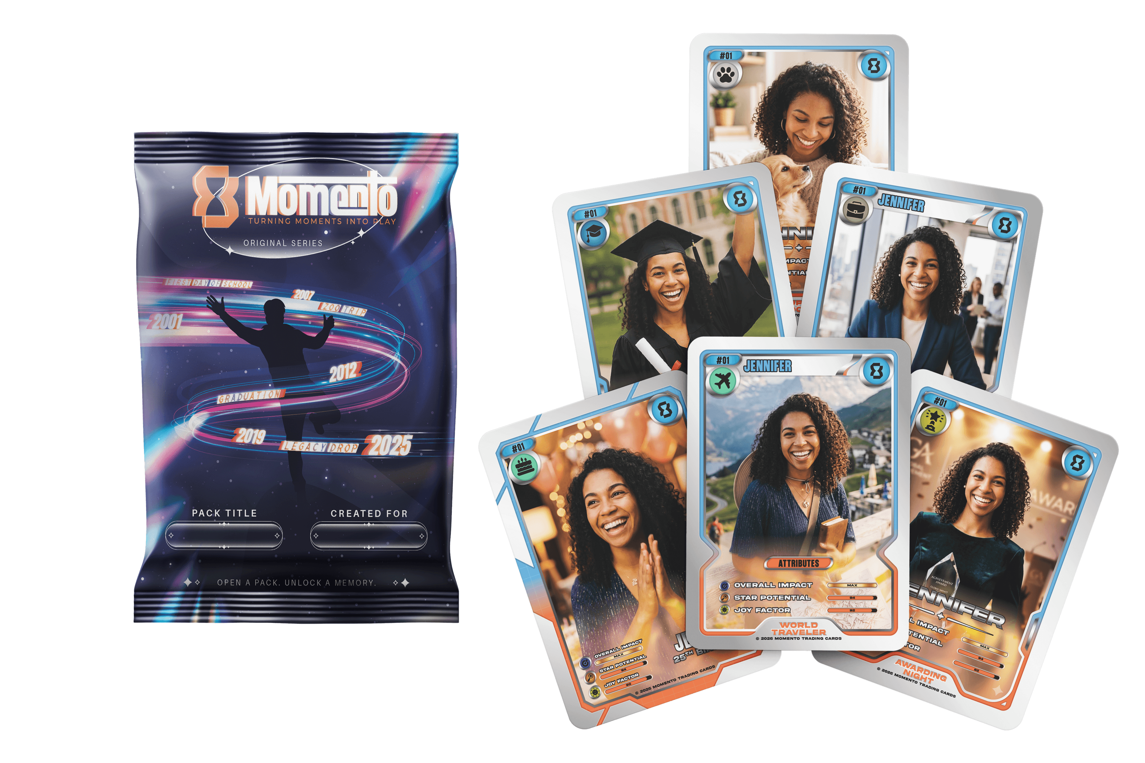 Momento Trading Cards mockup